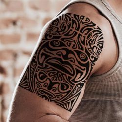 tatouage temporaire totem maori