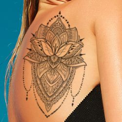 Tattoo éphémère femme Lotus #2