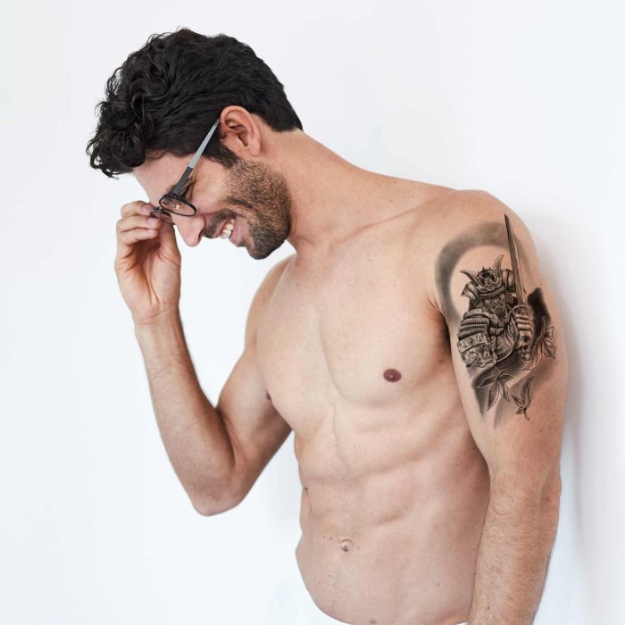 Faux tatouage Samouraï 