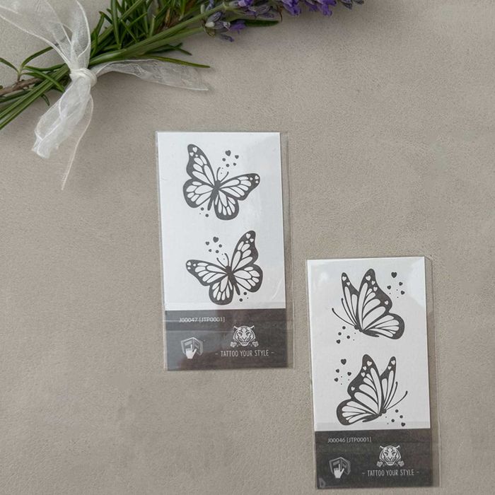 Petits tatouages papillons semi permanents éphémères