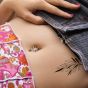 Faux tatouage femme rameaux d'olivier
