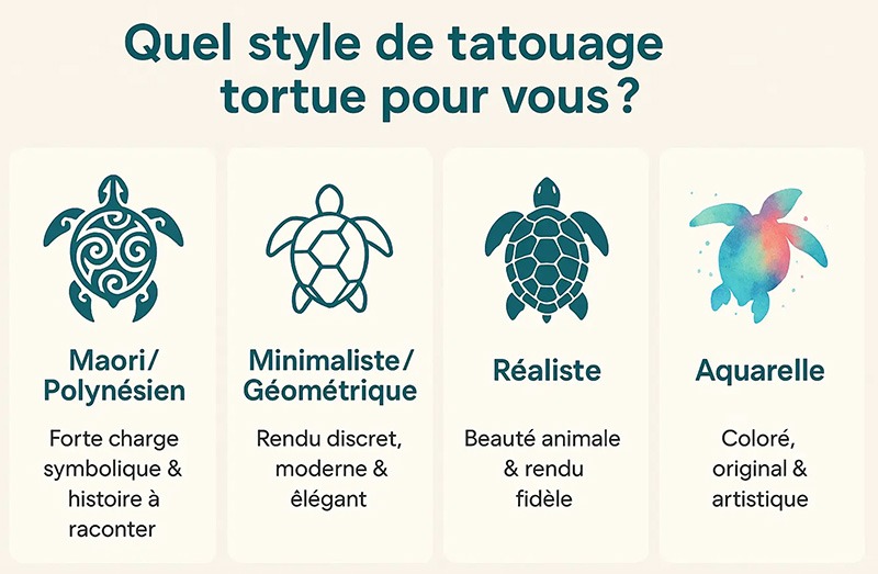 styles tatouage tortue