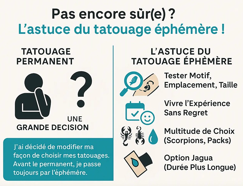 tatouage éphémère scorpion