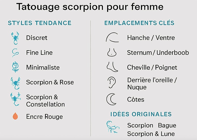 tatouage scorpion femme