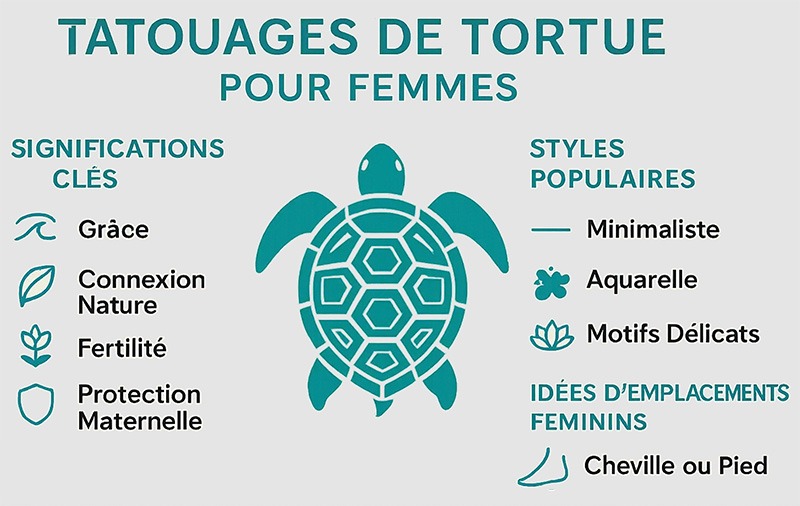 tatouage tortue femme