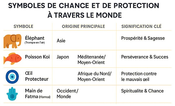 symboles chance dans le monde