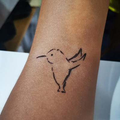 tatouage espoir oiseau en vol