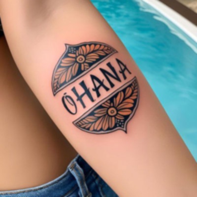 tatouage famille Ohana hawaïen