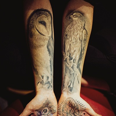 tatouage solitude chouette