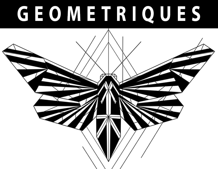 Tatouages éphémères géométriques