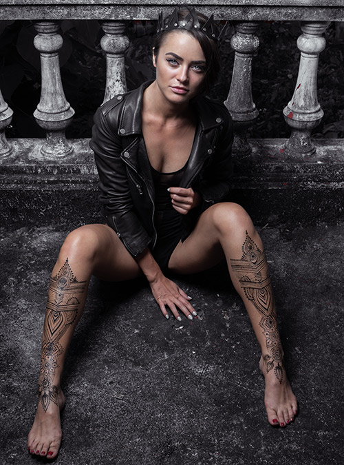 tatouage femme jambe