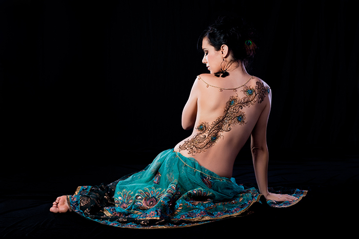 tatouage henné dos
