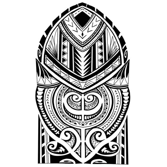 Tatouage éphémère bras maori