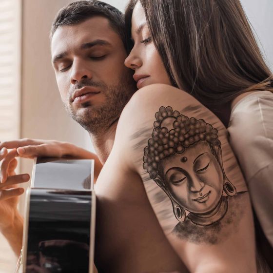 Tatouage éphémère Buddha