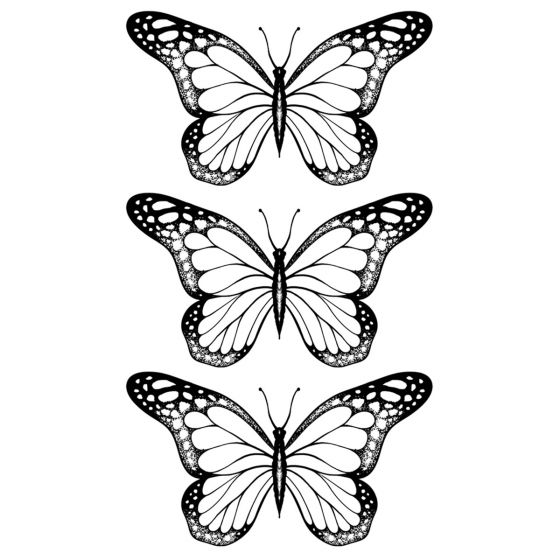 Tatouage éphémère papillon